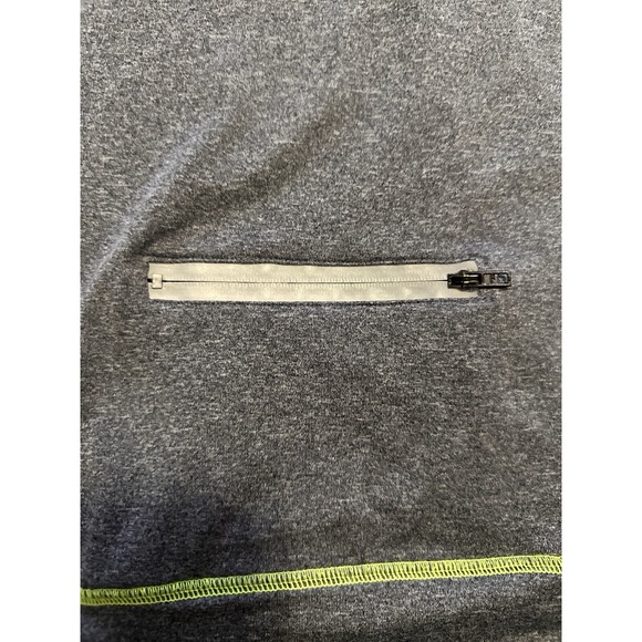 Victoria's Secret Ultimate Womens Medium Gray 1/4 Zip Sweatshirt Back Zip Pocket - Picture 12 of 16
